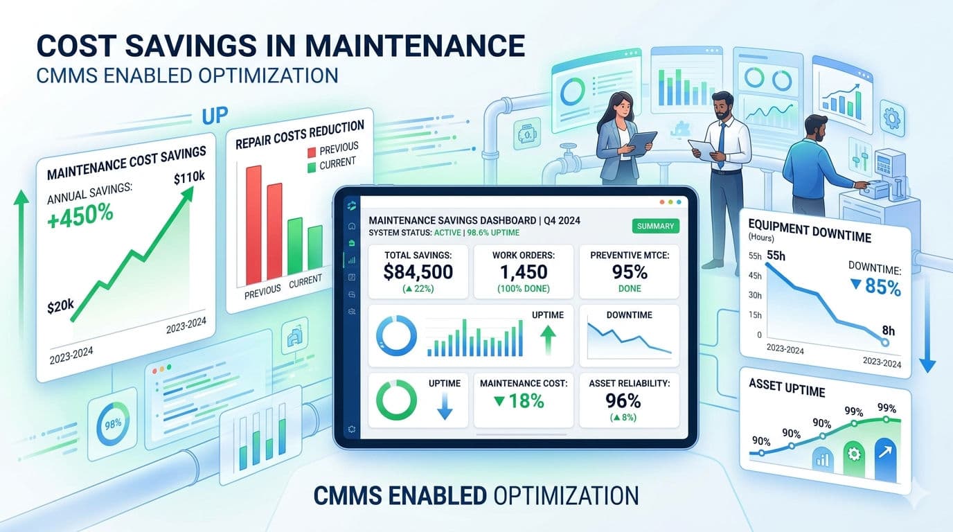 عائد الاستثمار من CMMS: كم يمكن أن توفر فعليًا في 2026؟